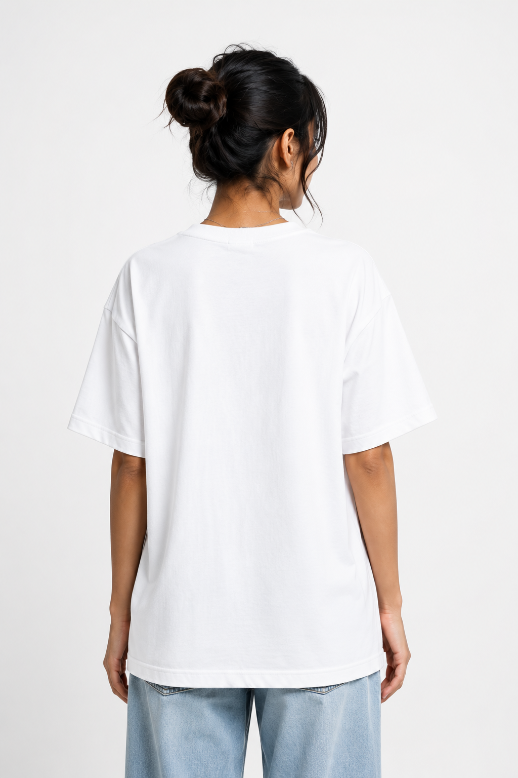 Essential Plain White Cotton T-Shirt for Women | Premium Everyday T